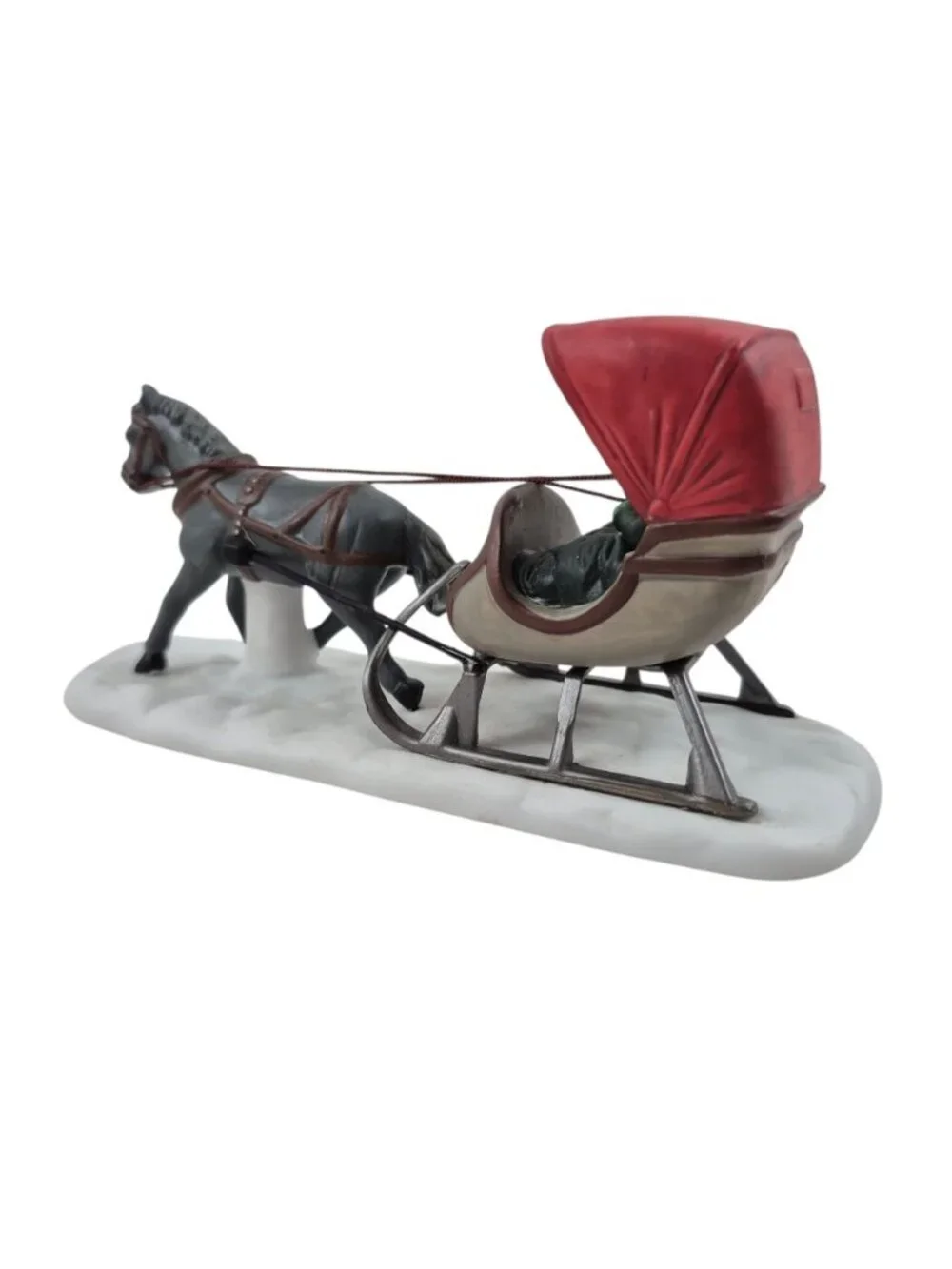 Department 56 One Horse Open Sleigh Accessory 59820 Heritage Dickens Village Box